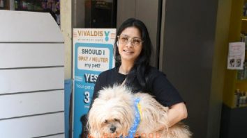 Photos: Tanishaa Mukerji spotted outside pet clinic in Khar