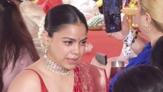 Sumona Chakravarti spotted at the Durga Pooja