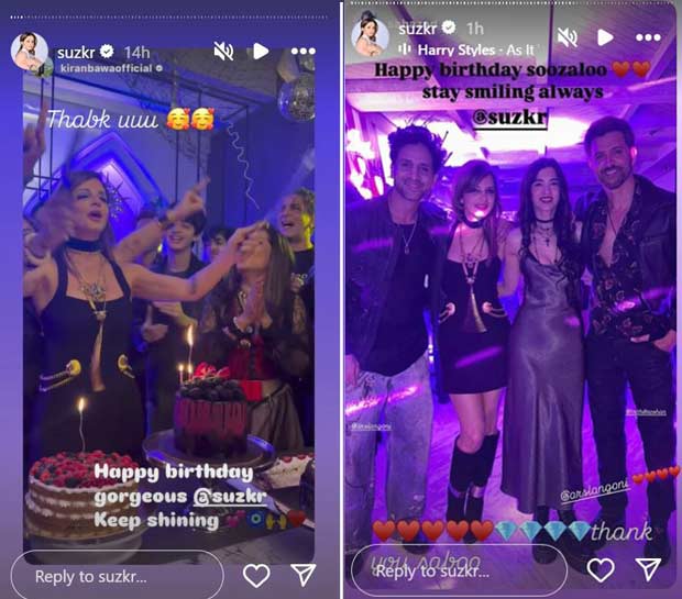 Sussanne Khan paints the town red with glamorous party; draws bollywood A-listers including ex-husband Hrithik Roshan and his girlfriend Saba Azad