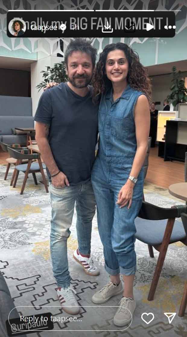 Taapsee Pannu meets Oriol Paulo, director of original film behind Badla Big fan moment