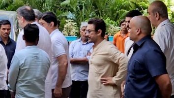 Aamir Khan papped at ex wife Reena Dutta’s father’s funeral