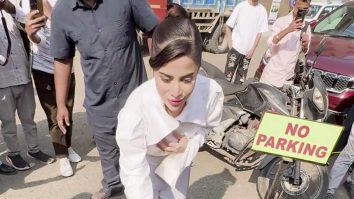 The fashionista Uorfi Javed Spotted In Andheri For Diwali Celebration