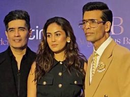 Mira Rajput Kapoor, Manish Malhotra and Karan Johar at an event together