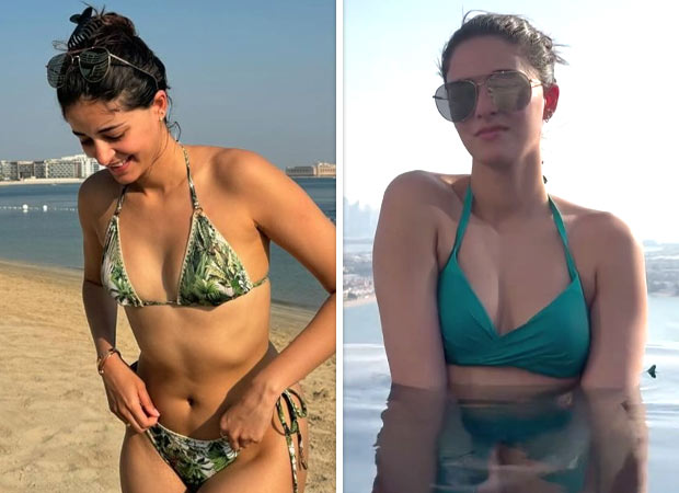 Ananya Panday flaunts her Dubai vacation photos as she soaks in the sun; Suhana Khan comments “Wow bikini bod”