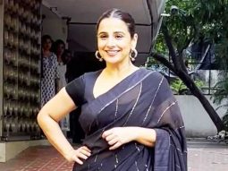 Manjulika aka Vidya Balan papped in black saree