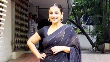 Manjulika aka Vidya Balan papped in black saree