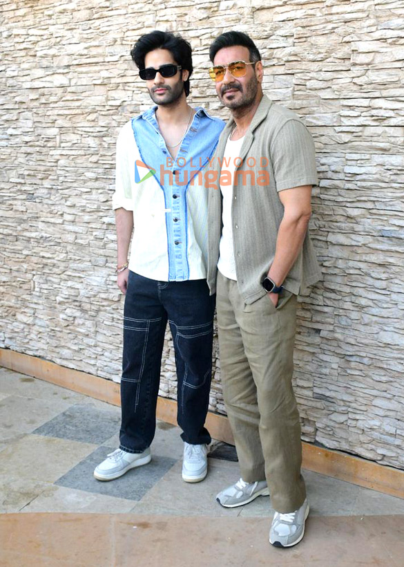 Photos: Ajay Devgn and Aaman Devgan snapped promoting Azaad Photos: Ajay Devgn and Aaman Devgan snapped promoting Azaad