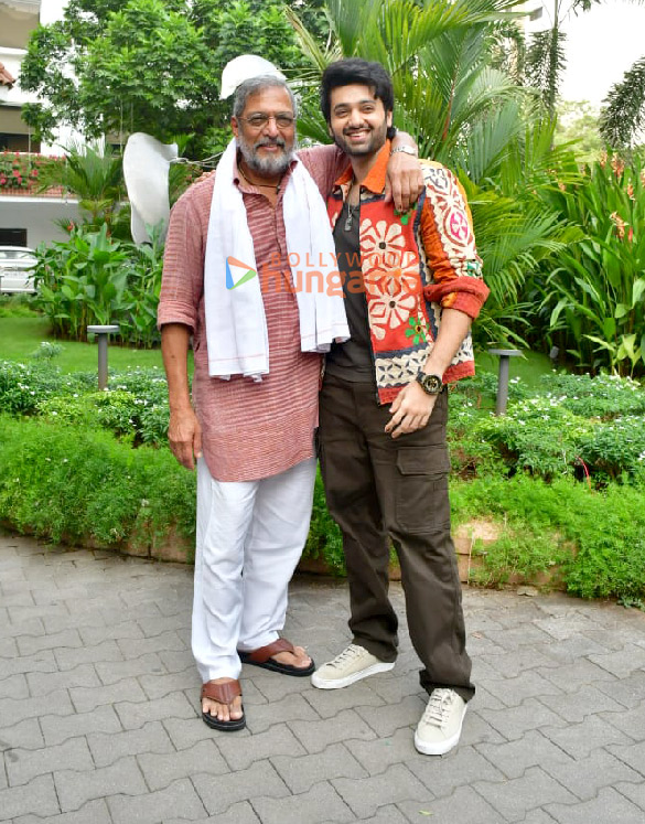 photos nana patekar utkarsh sharma and anil sharma promote their upcoming film vanvaas 2