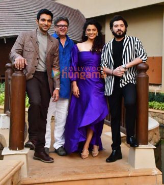 Photos: Pratik Gandhi, Saiyami Kher, Divyenndu, and Rahul Dholakia snapped promoting Agni