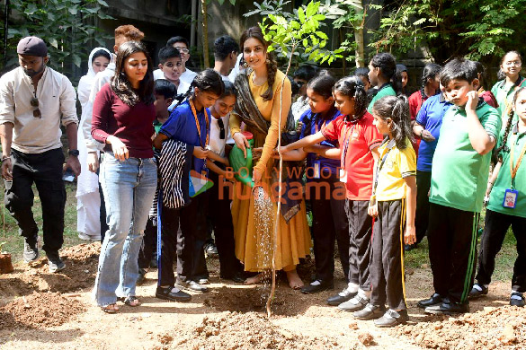 Photos: Raashii Khanna kicks off her pre-birthday celebrations with a plantation drive along with 100 kids at the Bhamla Foundation