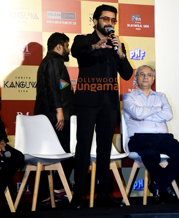 photos suriya and others grace the press conference of kanguva at miraj cinemas imax wadala 2