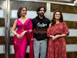 Photos: Vikrant Massey, Raashi Khanna and Ridhi Dogra snapped promoting The Sabarmati Report