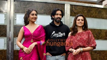 Photos: Vikrant Massey, Raashi Khanna and Ridhi Dogra snapped promoting The Sabarmati Report