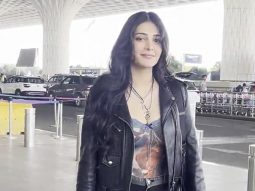 Shruti Haasan flying from Mumbai papped at the airport
