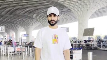 Sunny Kaushal and his white on blue casual airport look