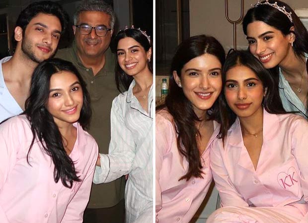 Vedang Raina, Shanaya Kapoor, and others surprise Khushi Kapoor with a pajama party on her 24th birthday