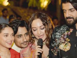Aditi Rao Hydari – Siddharth drop new UNSEEN pictures of ‘shiny happy people’ from their wedding party in Rajasthan; Sonakshi Sinha sings, Farah Khan dances the night away, and many more…