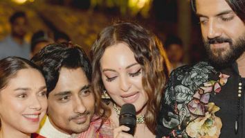 Aditi Rao Hydari – Siddharth drop new UNSEEN pictures of ‘shiny happy people’ from their wedding party in Rajasthan; Sonakshi Sinha sings, Farah Khan dances the night away, and many more…