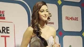 Ananya Panday posing with the black lady