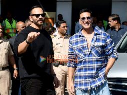 Photos: Akshay Kumar, Rohit Shetty and Jr NTR snapped at Kalina airport