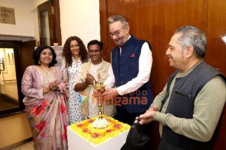 Photos: Kabir Bedi, Parveen Dusanj and others snapped at the inauguration of Dilip Mali’s art show Whispers of Nature