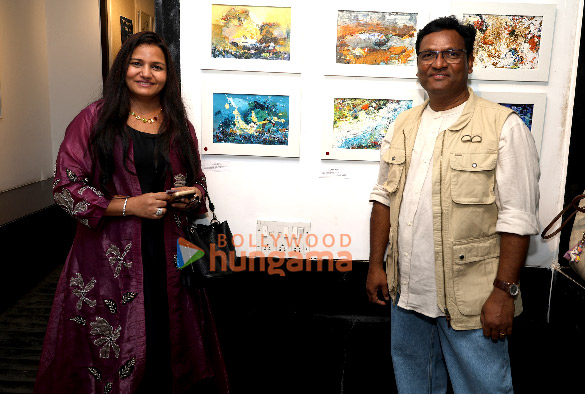 photos kabir bedi parveen dusanj and others snapped at the inauguration of dilip malis art show whispers of nature 5