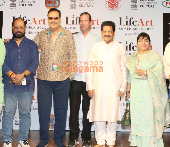 photos udit narayan ran mor deepak parashar and others announce lifeart kumbh mela 2025 2