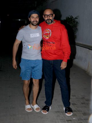 Photos: Varun Dhawan and Shashank Khaitan snapped in Bandra