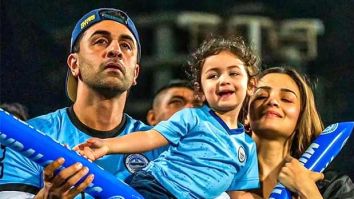 Ranbir Kapoor and Alia Bhatt spend ‘family time’ with Raha as they take the stands at ISL match in Mumbai
