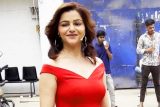 Rubina Dilaik drapped in red