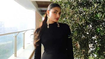 Athiya Shetty radiates pregnancy glow in chic monochrome maternity look, watch