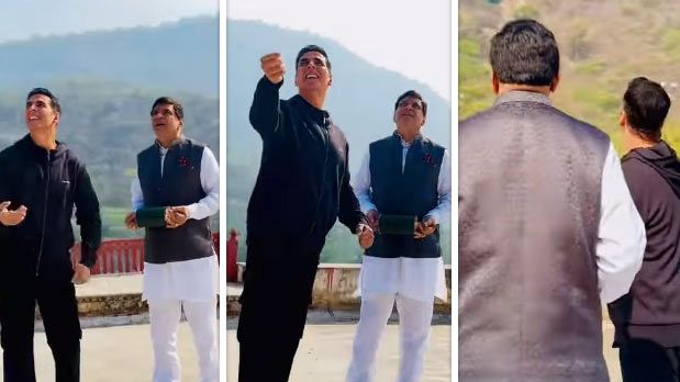 Bhooth Bangla duo Akshay Kumar and Paresh Rawal celebrate Makar Sankranti on set; fly kites together