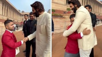 Navdeep Singh, Kartik Aaryan, and Kabir Khan celebrate Murlikant Petkar at Arjuna Award ceremony