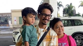 Bharti Singh and family snapped at the airport