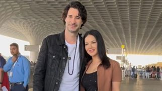 Elegent beauty! Sunny Leone papped with her husband at the airport