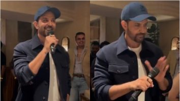 Hrithik Roshan celebrates his 25-year acting journey with journalists: “Today, I want to do something I’ve never done – have a drink with you guys”; raises laughs as his mic shuts multiple times: “Not great for a shy guy”