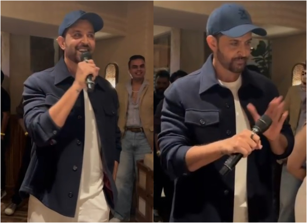 Hrithik Roshan celebrates his 25-year acting journey with journalists: "Today, I want to do something I've never done - have a drink with you guys"; raises laughs as his mic shuts multiple times: "Not great for a shy guy"