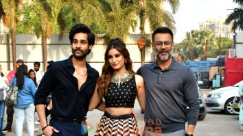 Photos: Aaman Devgan, Rasha Thadani and Abhishek Kapoor promote Azaad on the sets of Indian Idol