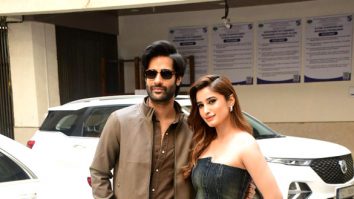 Photos: Aaman Devgan, Rasha Thadani, and Abhishek Kapoor snapped promoting their film Azaad