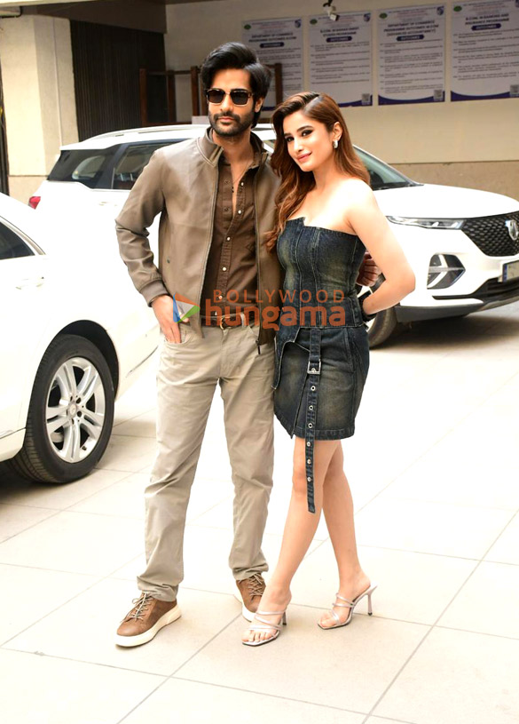 photos aaman devgan rasha thadani and abhishek kapoor snapped promoting their film azaad 2