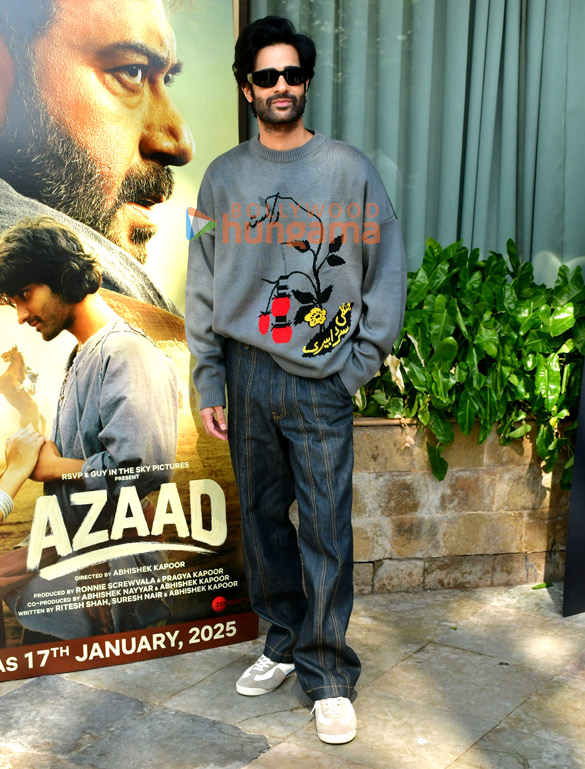 photos aaman devgan and rasha thadani snapped promoting azaad 4