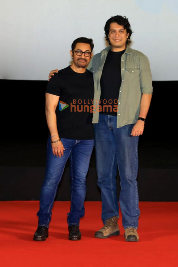 photos aamir khan junaid khan khushi kapoor advait chandan and others snapped at the trailer launch of loveyapa 8
