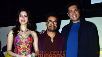Photos: Aamir Khan, Junaid Khan and Khushi Kapoor snapped promoting Loveyapa on the sets of Bigg Boss 18