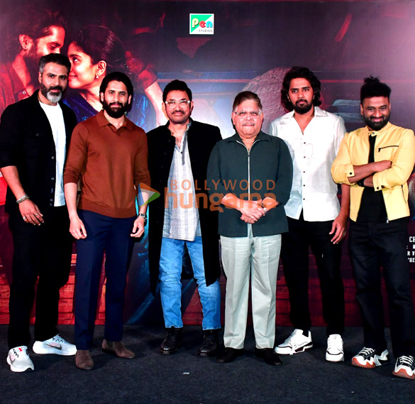 photos aamir khan naga chaitanya and others grace thandel trailer launch 2