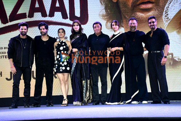 photos ajay devgn aaman devgan rasha thadani diana penty and others snapped at azaad trailer launch 1