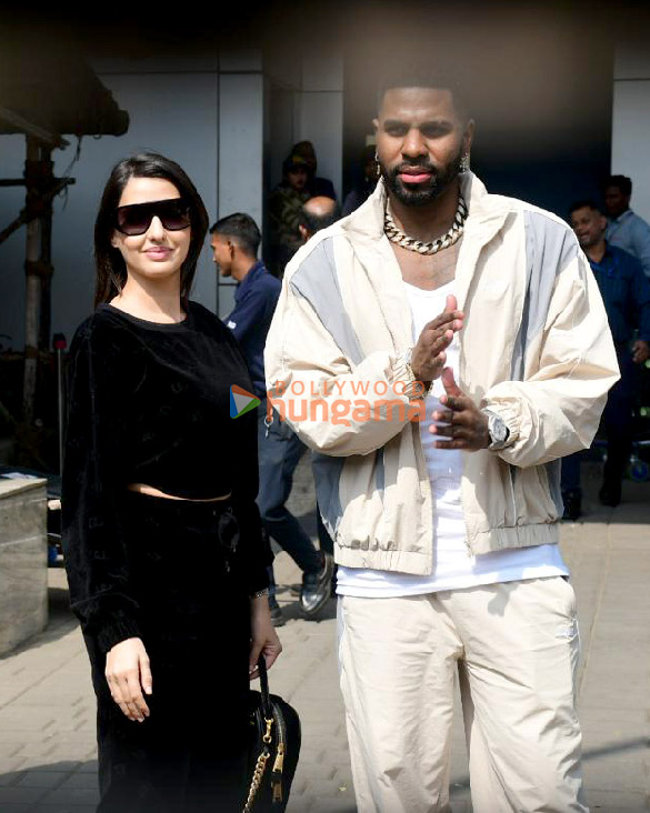 photos nora fatehi and jason derulo snapped at kalina airport 1
