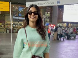 Photos: Pooja Hegde and Varun Dhawan snapped at the airport