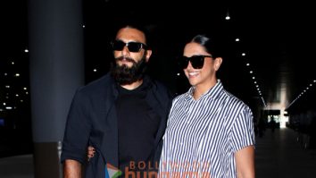 Photos: Ranveer Singh and Deepika Padukone snapped at the airport