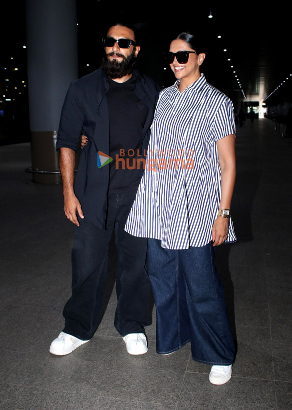 Photos: Ranveer Singh and Deepika Padukone snapped at the airport Photos: Ranveer Singh and Deepika Padukone snapped at the airport