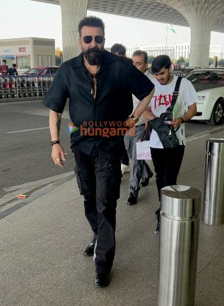 Photos: Sanjay Dutt, Ayushmann Khurrana, Hema Malini and Utkarsh Sharma snapped at the airport